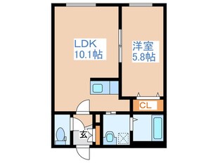 コンシェル平岸Ⅱの物件間取画像